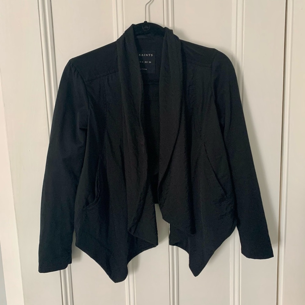 AllSaints kwar jacket black drape - Picture 4 of 6